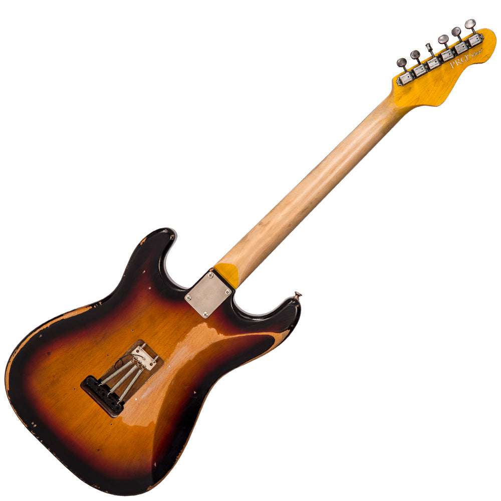 IN BUILD: - Vintage V6 ProShop Unique ~ Sunset Sunburst, Electric Guitar for sale at Richards Guitars.