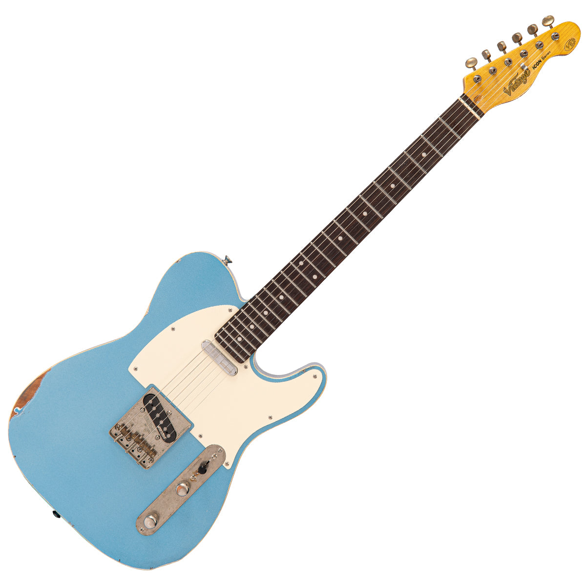 SOLD - Vintage V62 ProShop Unique ~ Blue Sparkle, Electric Guitar for sale at Richards Guitars.