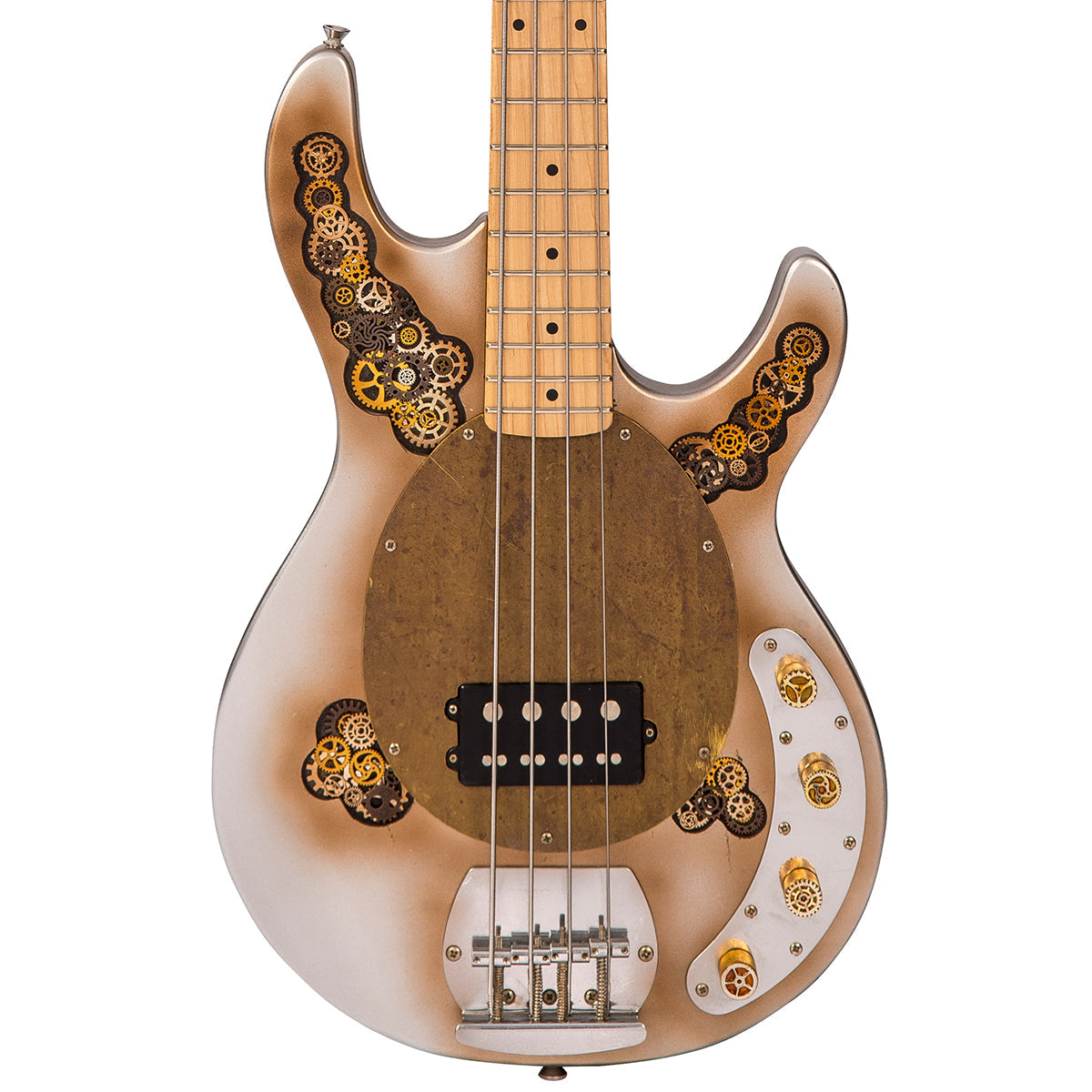 SOLD - Vintage V96 ProShop Unique ~ Steam Punk Silver/Bronze, Electric Guitar for sale at Richards Guitars.