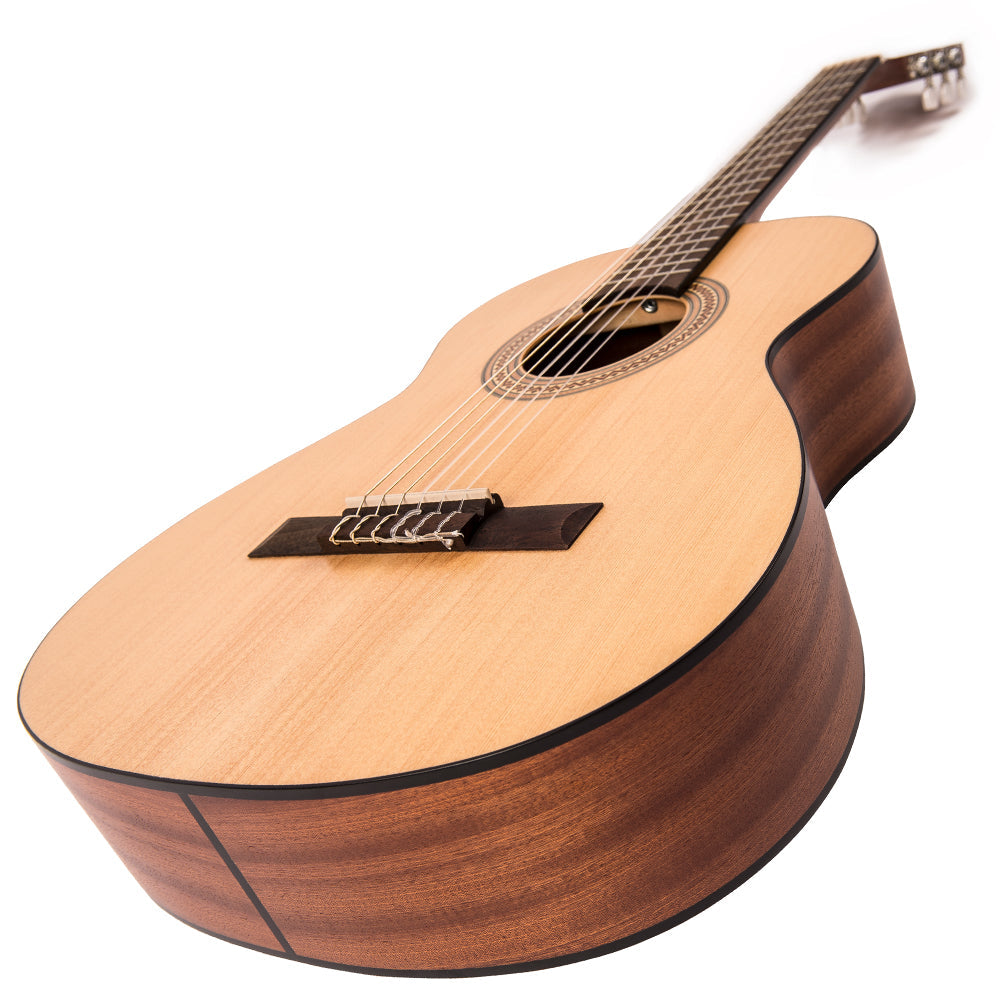 Santos Martinez Principante 3/4 Size Classic Guitar ~ Natural Open Pore, Nylon strung Guitar for sale at Richards Guitars.