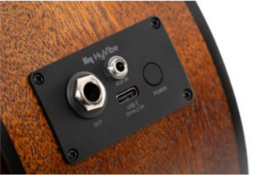 Cort EARTH-HV-GO-OP Earth Go Open Pore Smart Acoustic Guitar w'Hyvibe & Solid Spruce Top