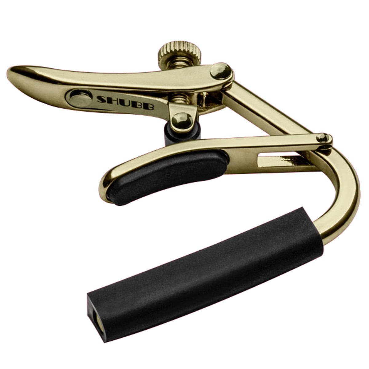 Shubb 'Capo Royale' 12 String Guitar Capo - Gold, Capos for sale at Richards Guitars.