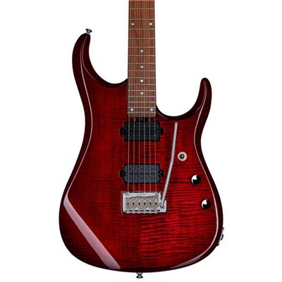 Sterling By Musicman SBMM JP15 FLAME MAPLE TOP ROYAL RED MN, Electric Guitar for sale at Richards Guitars.