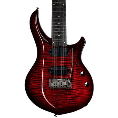 Sterling By Musicman SBMM MAJESTY 7 DIMARZIO ROYAL RED MAHOGANY, Electric Guitar for sale at Richards Guitars.