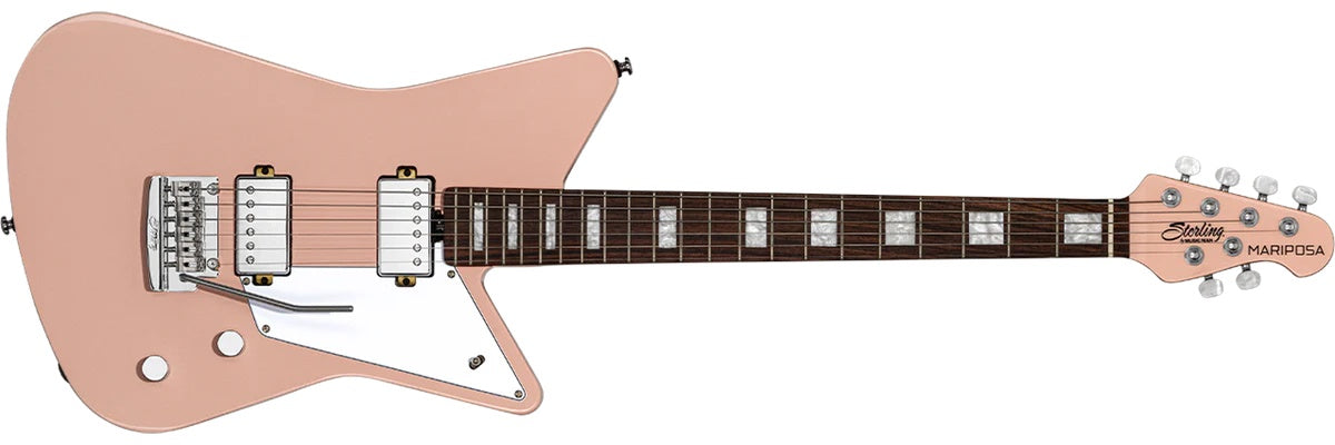 Sterling By Musicman SBMM MARIPOSA PUEBLO PINK RN, Electric Guitar for sale at Richards Guitars.