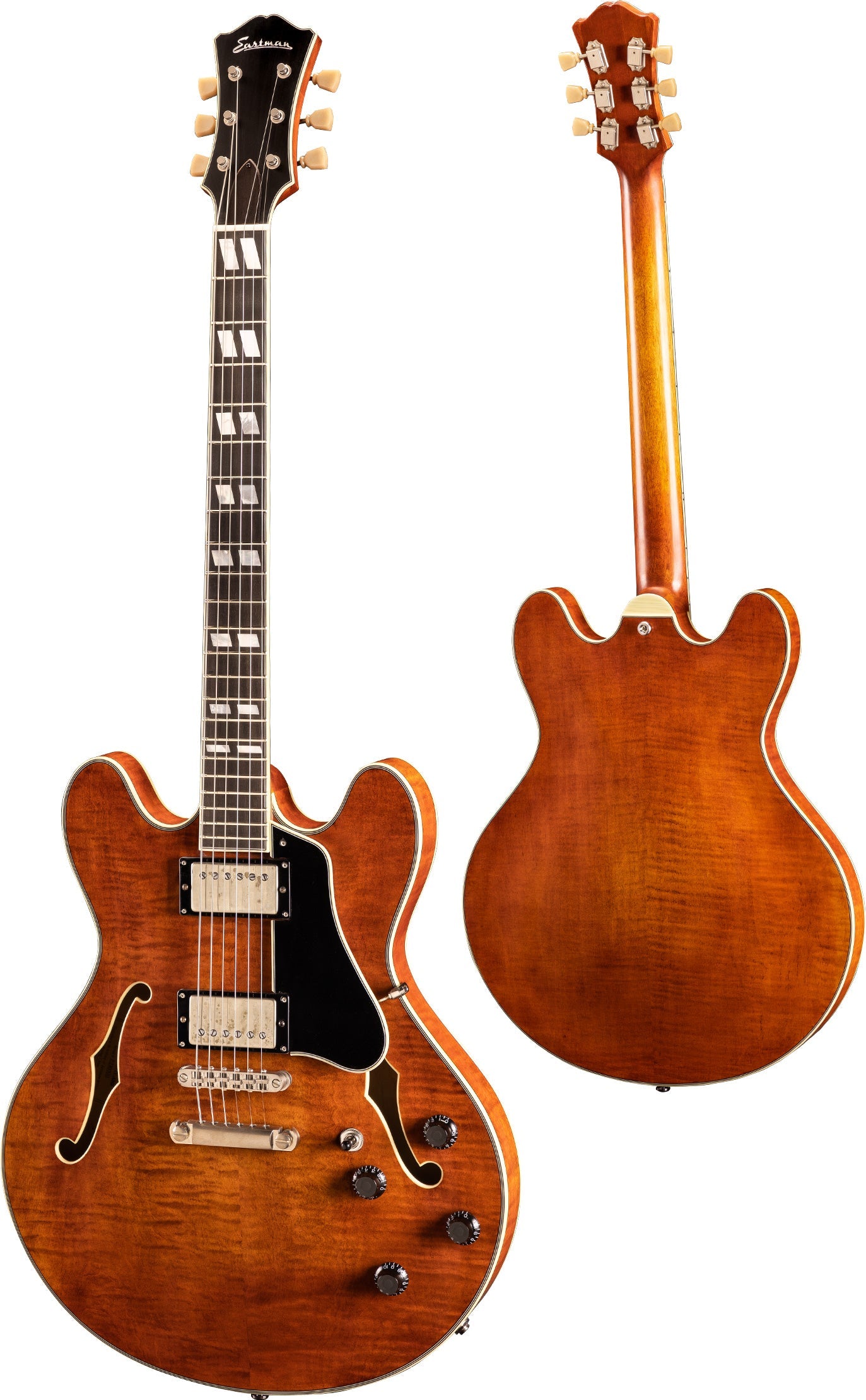 Eastman T59/TV Amber, Electric Guitar for sale at Richards Guitars.