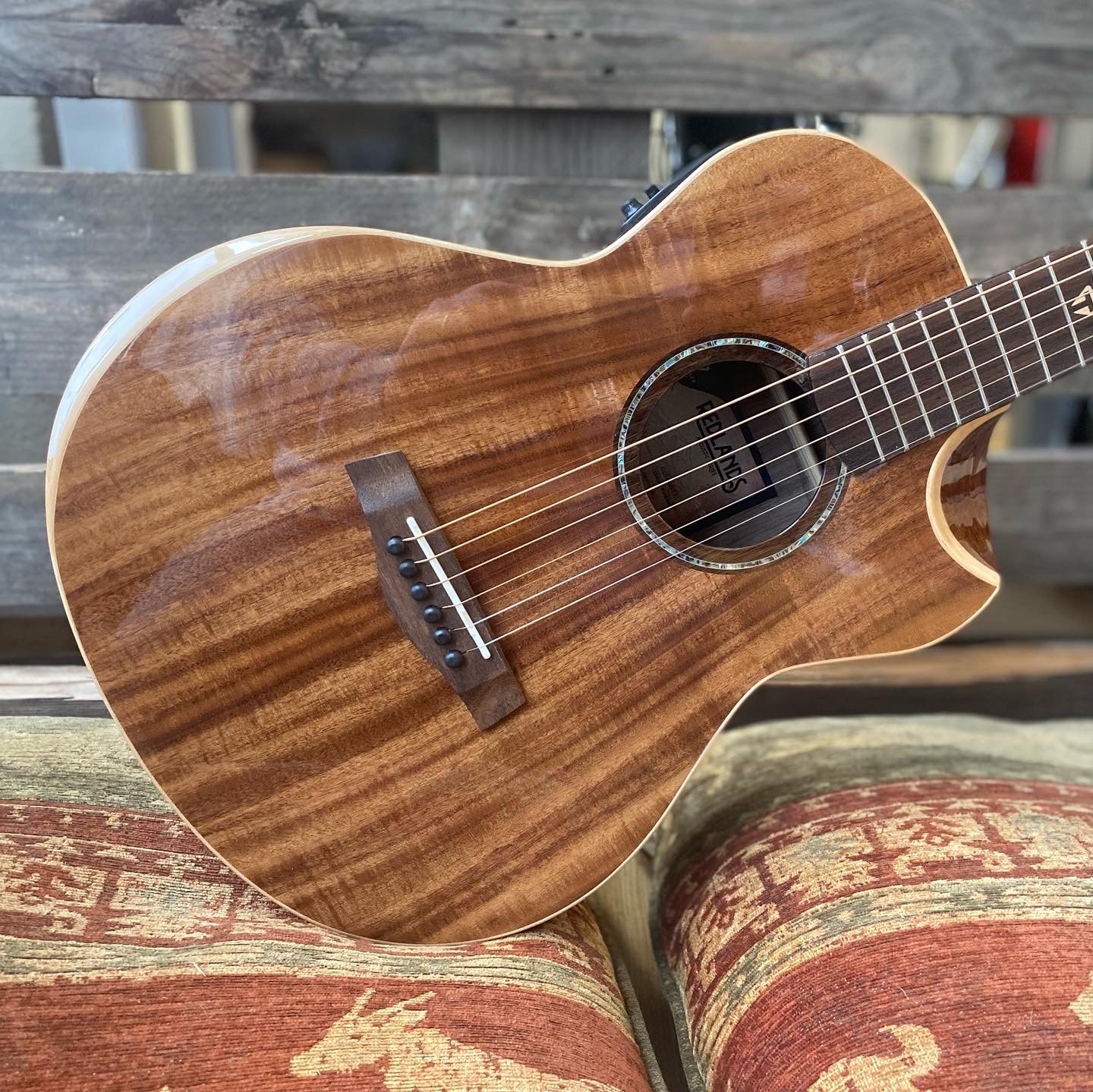 Traveler Redlands Concert Travel Electro Acoustic Koa, Travel Guitar for sale at Richards Guitars.