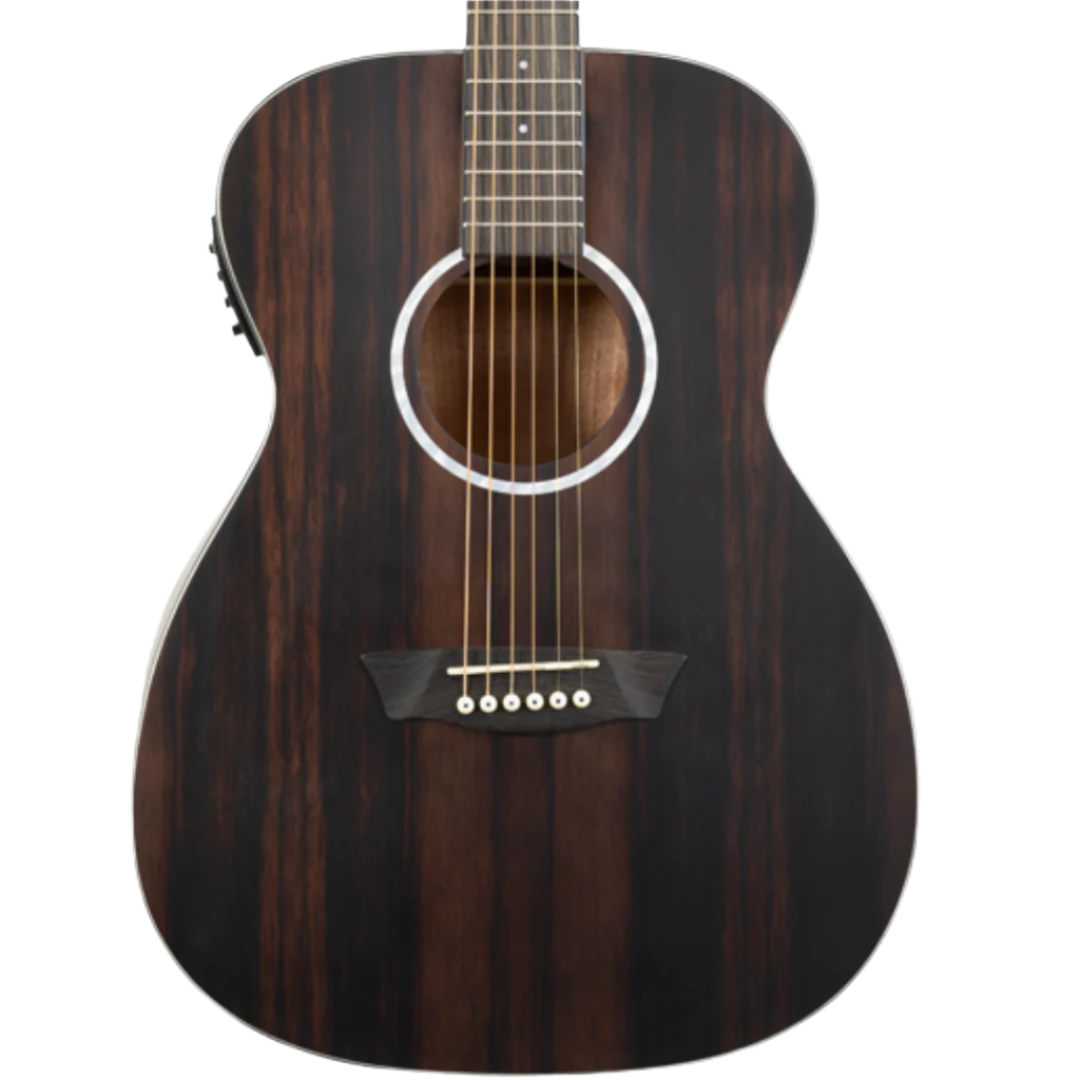 Washburn EBONY FE - Folk - Natural Matte Electro Acoustic Guitar, Electro Acoustic Guitar for sale at Richards Guitars.