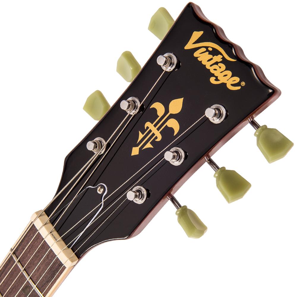 Vintage V100 ReIssued Electric Guitar ~ Gold Top, Electric Guitar for sale at Richards Guitars.