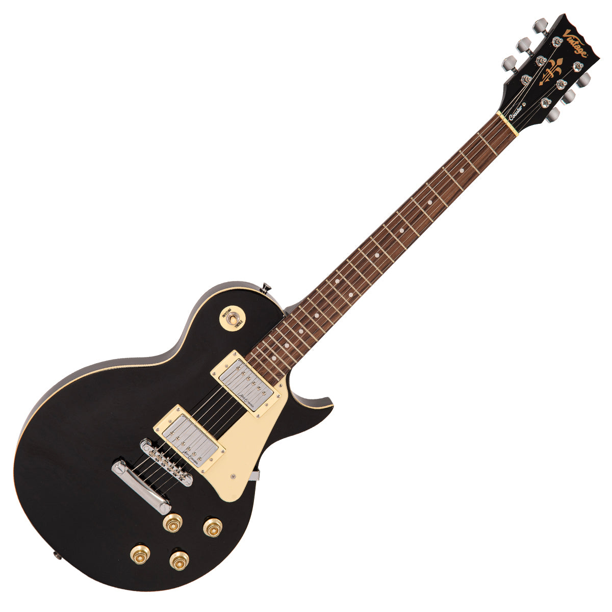 Vintage V10 Coaster Series Electric Guitar Pack ~ Boulevard Black, Electric Guitar for sale at Richards Guitars.