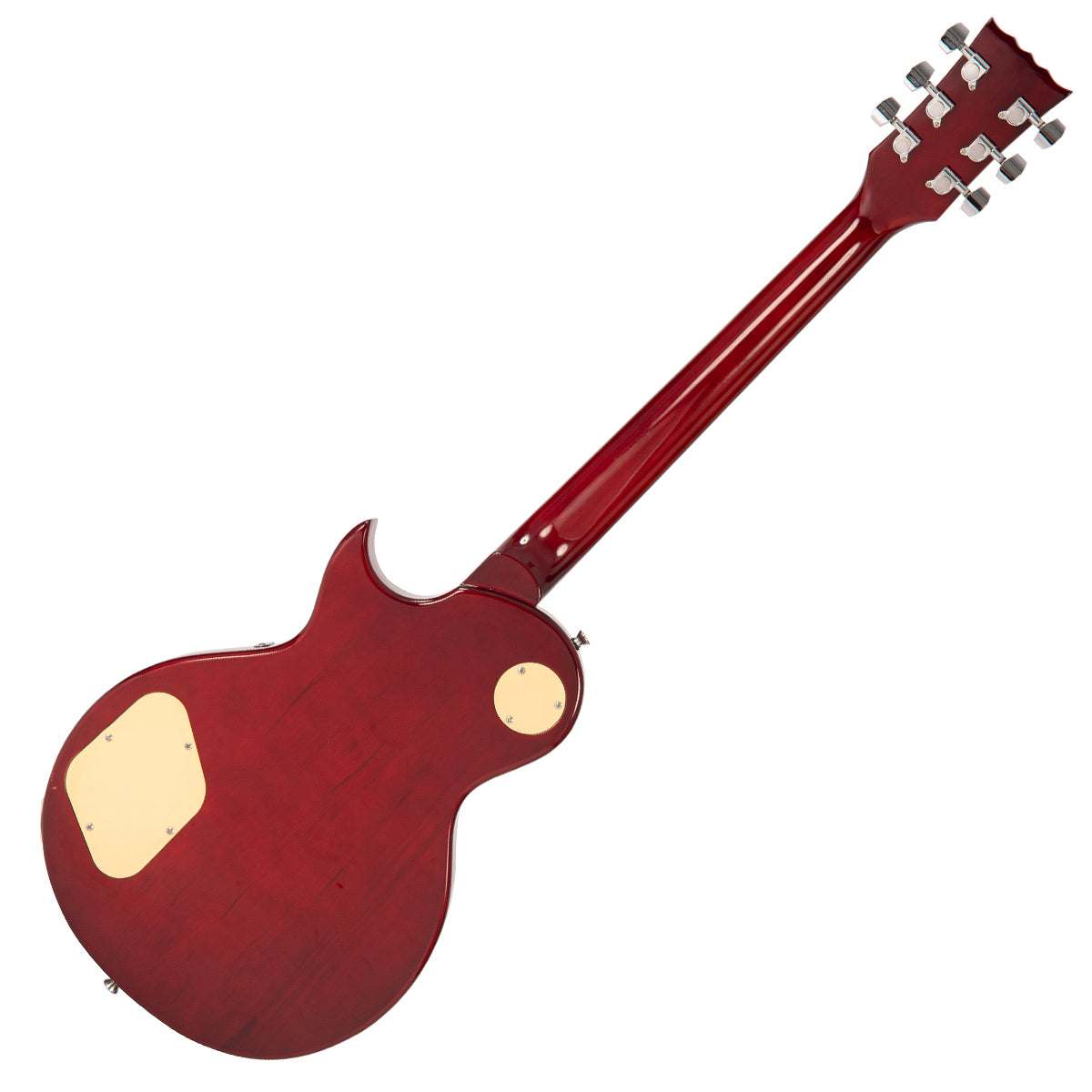 Vintage V10 Coaster Series Electric Guitar ~ Wine Red, Electric Guitar for sale at Richards Guitars.