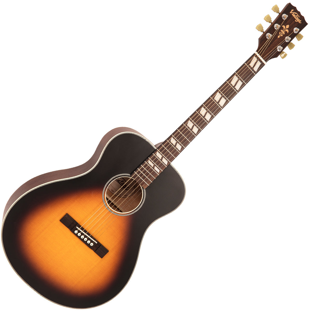 Vintage V130VSB Historic Series, Acoustic Guitar for sale at Richards Guitars.