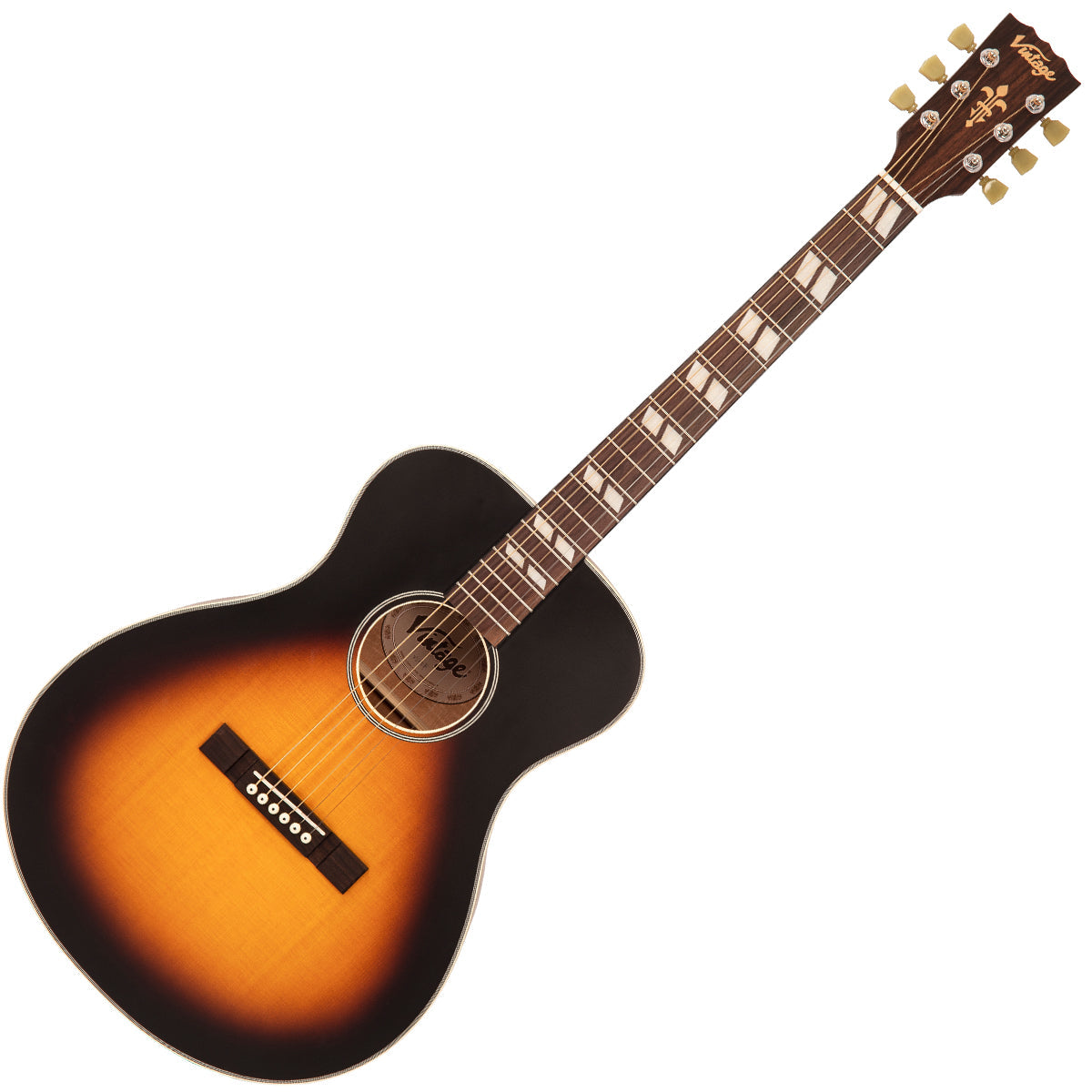 Vintage V130VSB Historic Series, Acoustic Guitar for sale at Richards Guitars.