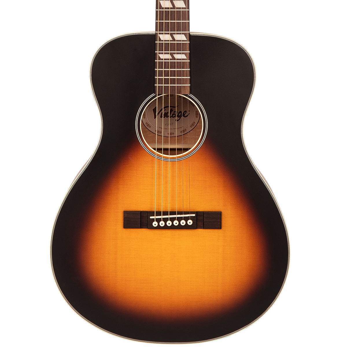 Vintage V130VSB Historic Series, Acoustic Guitar for sale at Richards Guitars.