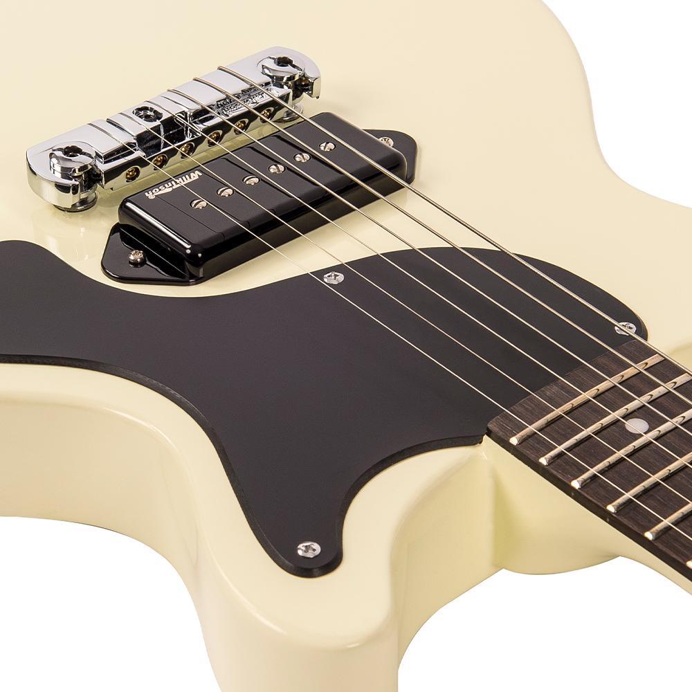 Vintage V130 ReIssued Electric Guitar ~ Vintage White, Electric Guitar for sale at Richards Guitars.