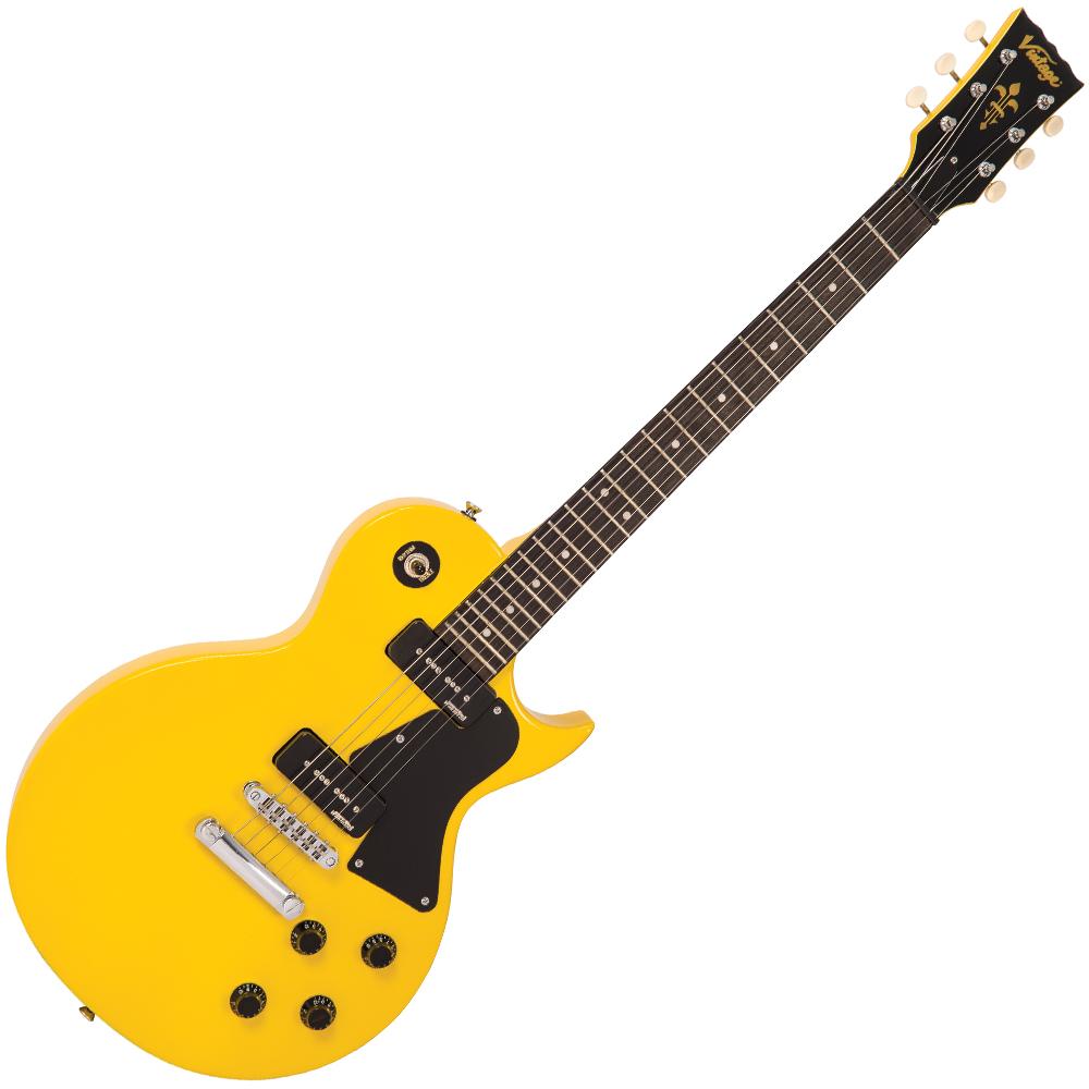 Vintage V132 ReIssued Electric Guitar ~ TV Yellow, Electric Guitar for sale at Richards Guitars.