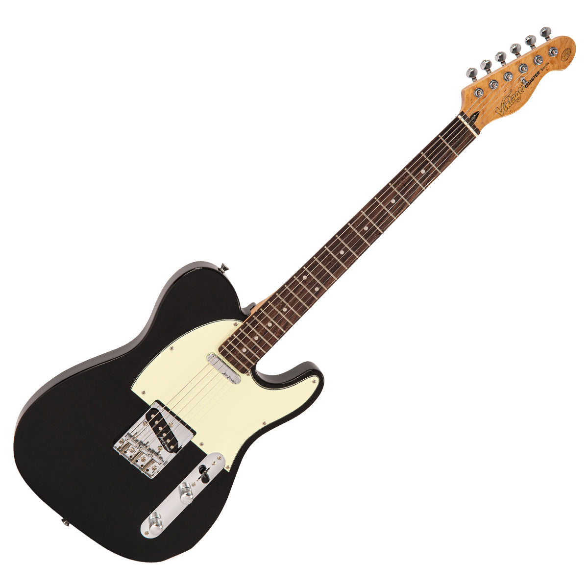 Vintage V20 Coaster Series Electric Guitar ~ Boulevard Black, Electric Guitar for sale at Richards Guitars.