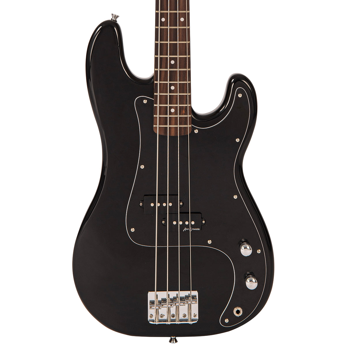 Vintage V40 Coaster Series Bass Guitar ~ Boulevard Black, for sale at Richards Guitars.