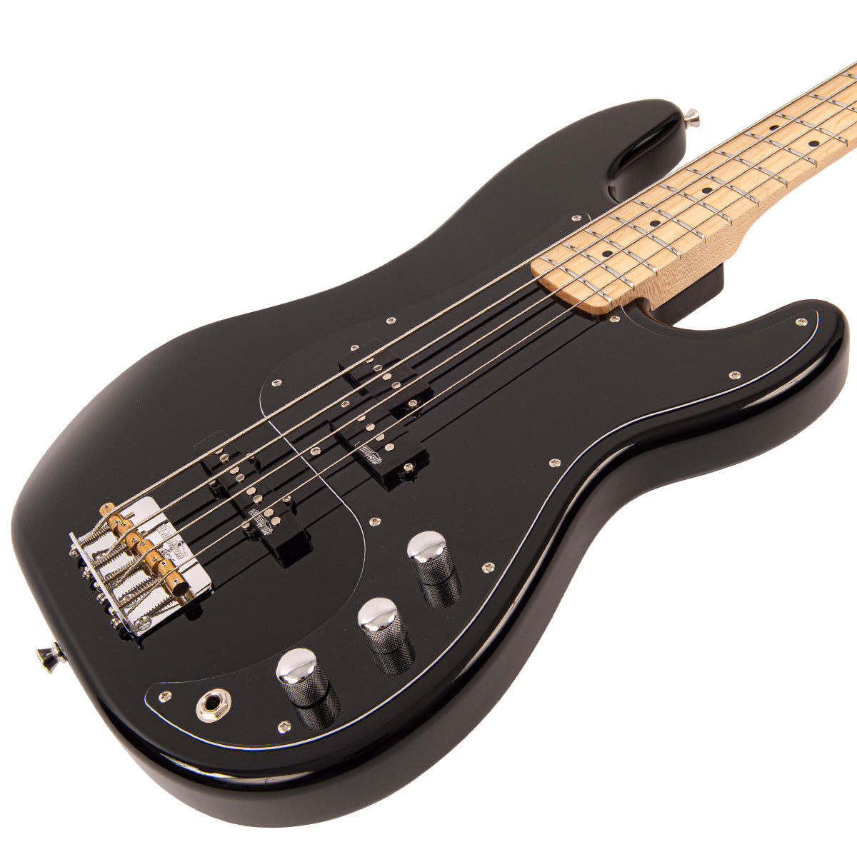 Vintage V42 ReIssued Bass Guitar ~ Boulevard Black, Bass Guitar for sale at Richards Guitars.