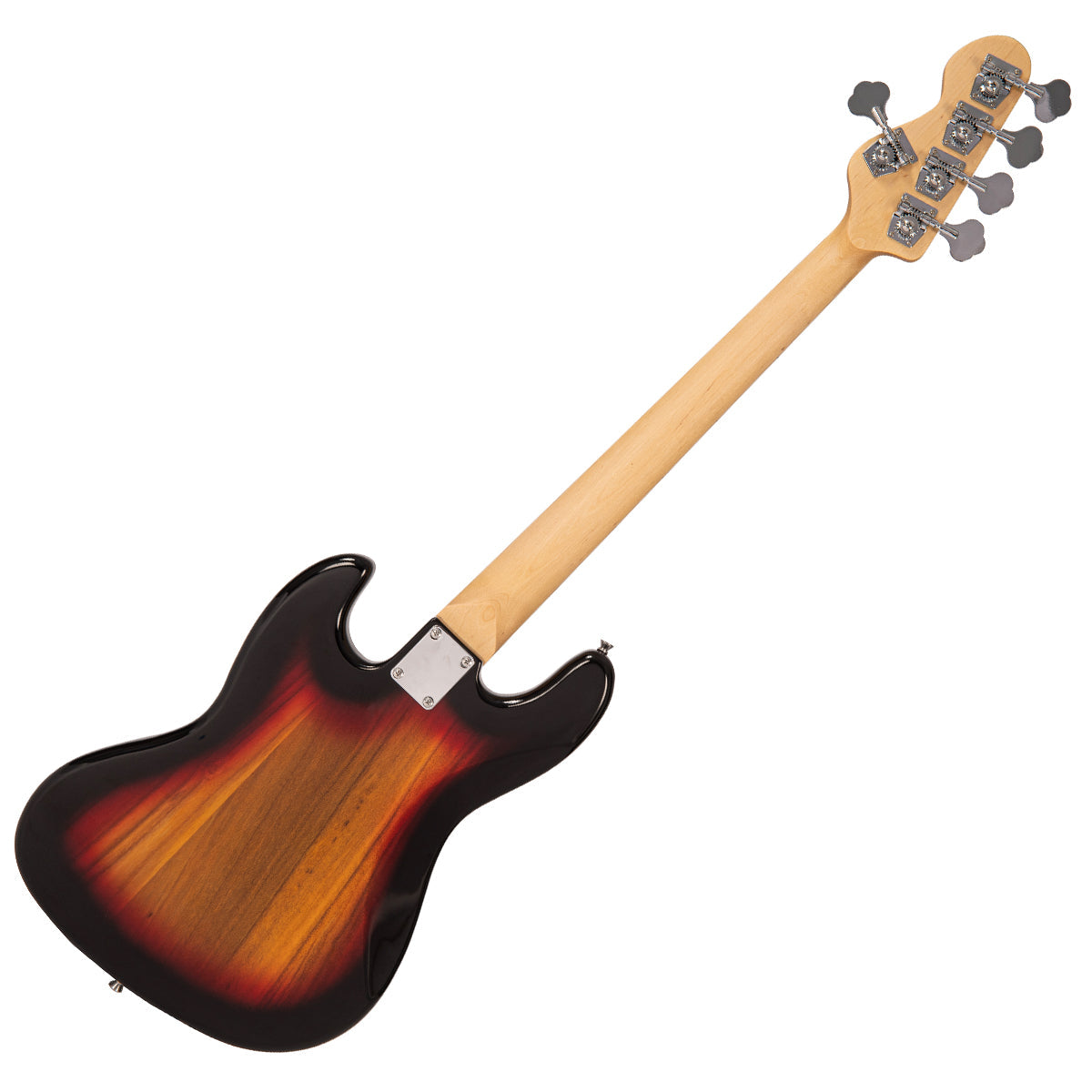 Vintage V495 Coaster Series 5-String Bass Guitar ~ 3 Tone Sunburst, for sale at Richards Guitars.