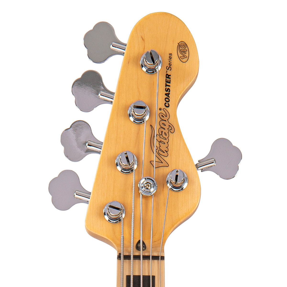 Vintage V495 Coaster Series 5-String Bass Guitar ~ 3 Tone Sunburst, for sale at Richards Guitars.