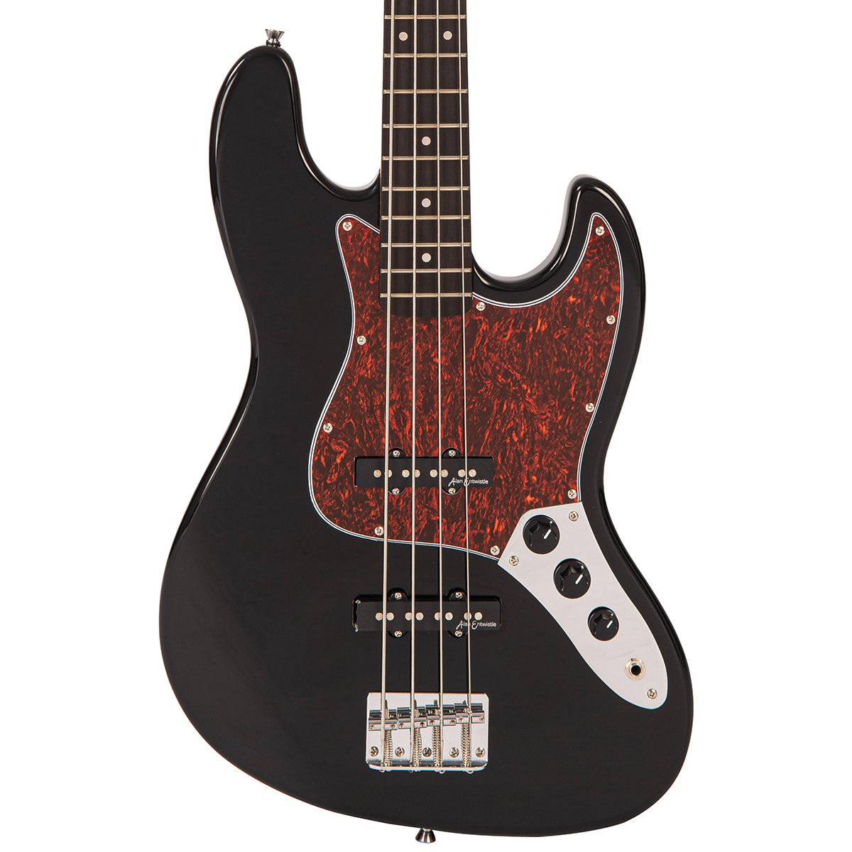 Vintage V49 Coaster Series Bass Guitar ~ Boulevard Black, for sale at Richards Guitars.