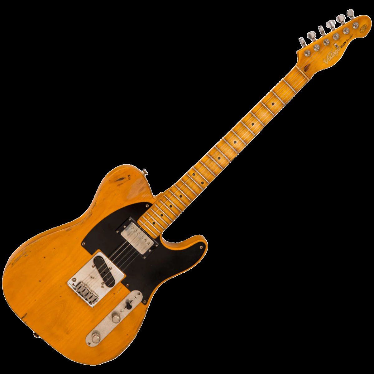 Vintage V52 ProShop Aged Butterscotch Briown Sugar (Order To Reserve), Electric Guitar for sale at Richards Guitars.