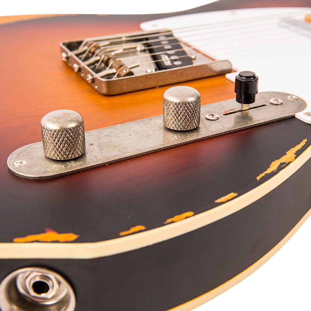 Vintage V59 ICON Electric Guitar ~ Distressed Sunburst, for sale at Richards Guitars.