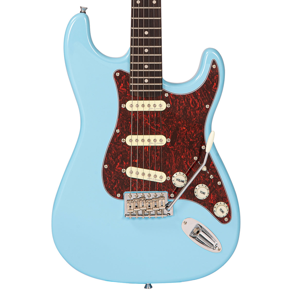 Vintage V60 Coaster Series Electric Guitar ~ Laguna Blue, for sale at Richards Guitars.