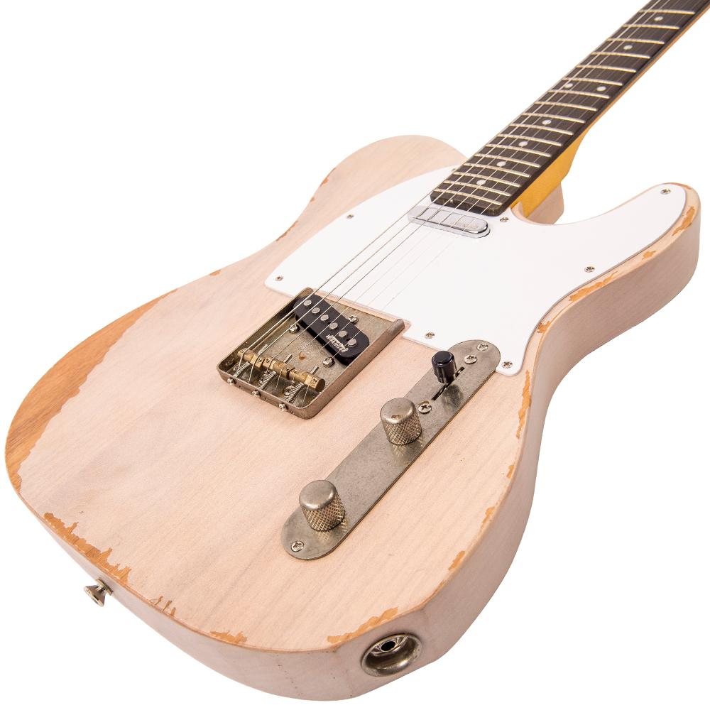 Vintage V62 ICON Electric Guitar ~ Distressed Ash Blonde, Electric Guitar for sale at Richards Guitars.