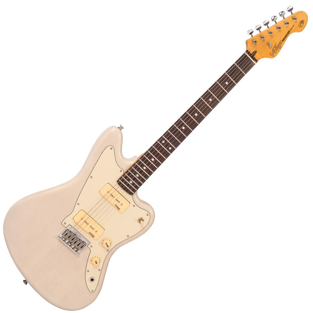 Vintage V65 ReIssued Hard Tail Electric Guitar ~ Blonde, Electric Guitar for sale at Richards Guitars.