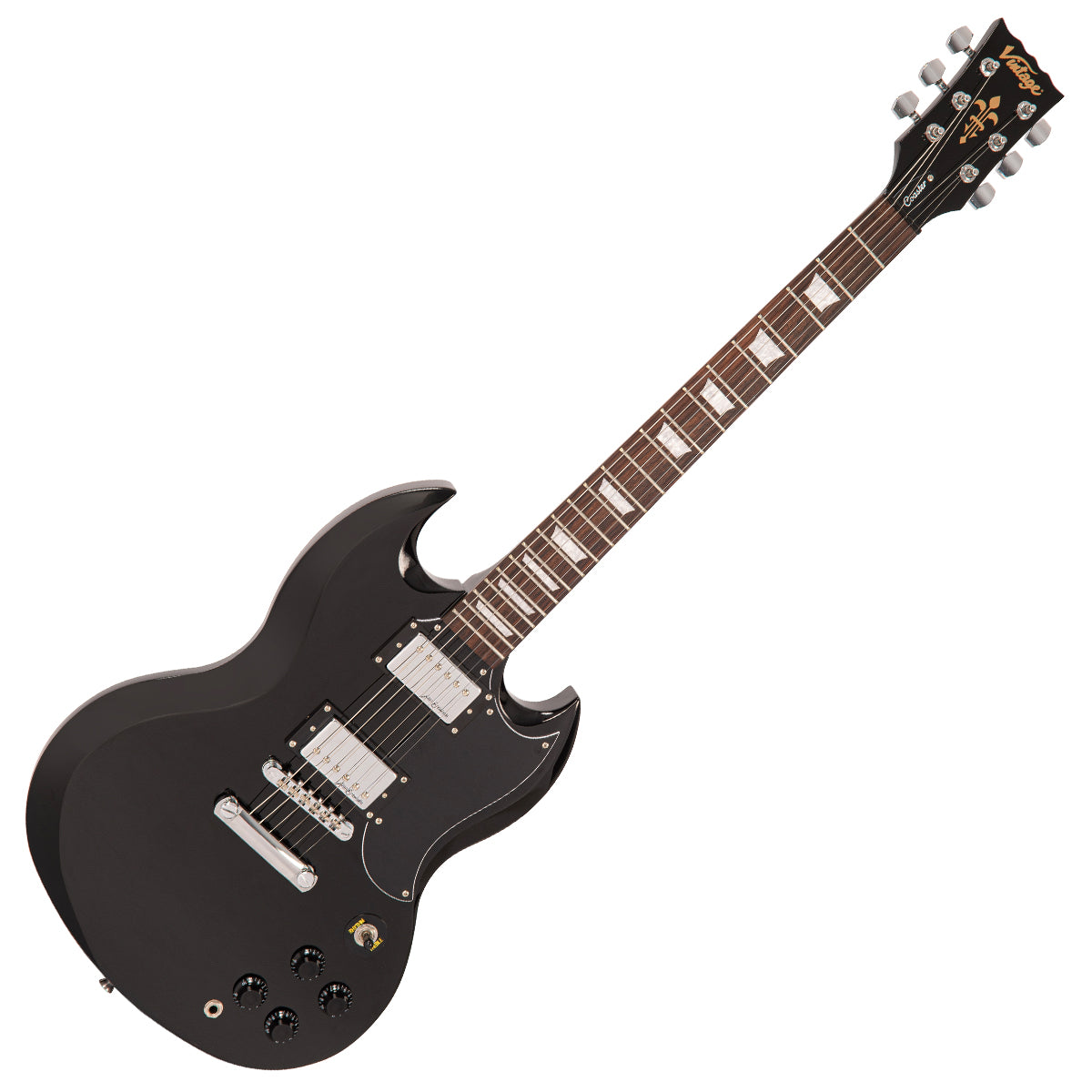 Vintage V69 Coaster Series Electric Guitar Pack ~ Boulevard Black, Electric Guitar for sale at Richards Guitars.