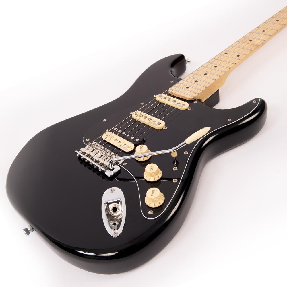 Vintage V6H ReIssued Electric Guitar ~ Boulevard Black, Electric Guitar for sale at Richards Guitars.