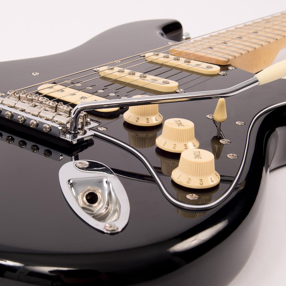 Vintage V6H ReIssued Electric Guitar ~ Boulevard Black, Electric Guitar for sale at Richards Guitars.