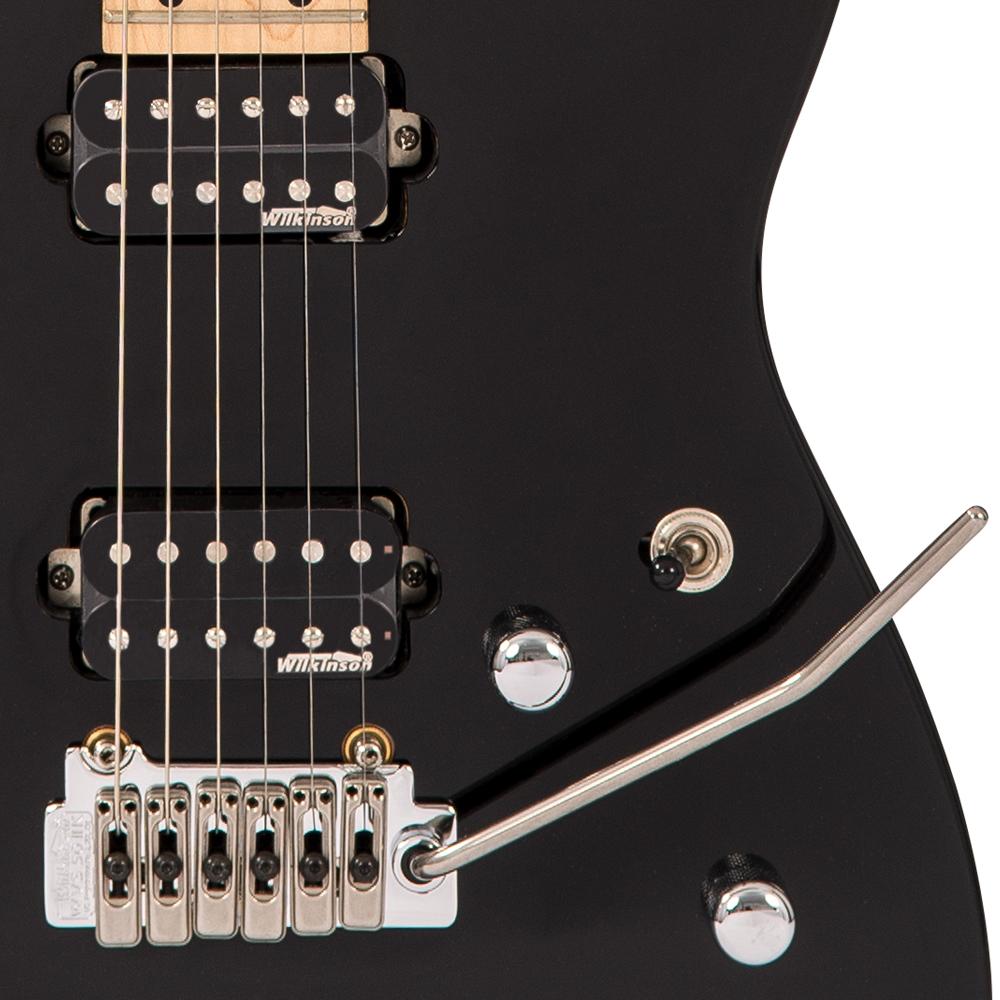 Vintage V6M24 ReIssued Electric Guitar ~ Boulevard Black, Electric Guitar for sale at Richards Guitars.