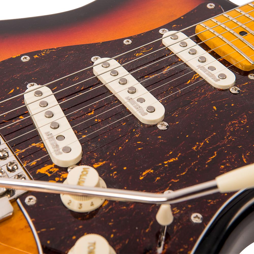 Vintage V6M ReIssued Electric Guitar ~ Sunburst, Electric Guitar for sale at Richards Guitars.