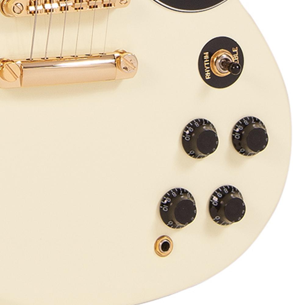 Vintage VS6 ReIssued Electric Guitar ~ Vintage White/Gold Hardware, Electric Guitar for sale at Richards Guitars.