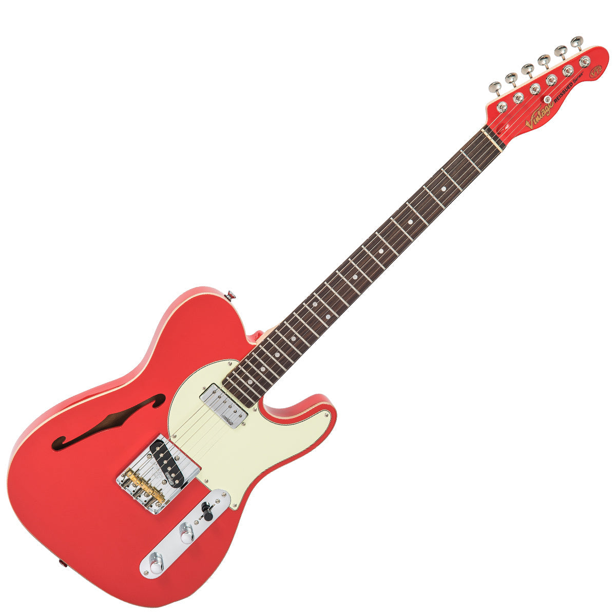 Vintage V72 ReIssued Electric Guitar ~ Firenza Red, Electric Guitar for sale at Richards Guitars.