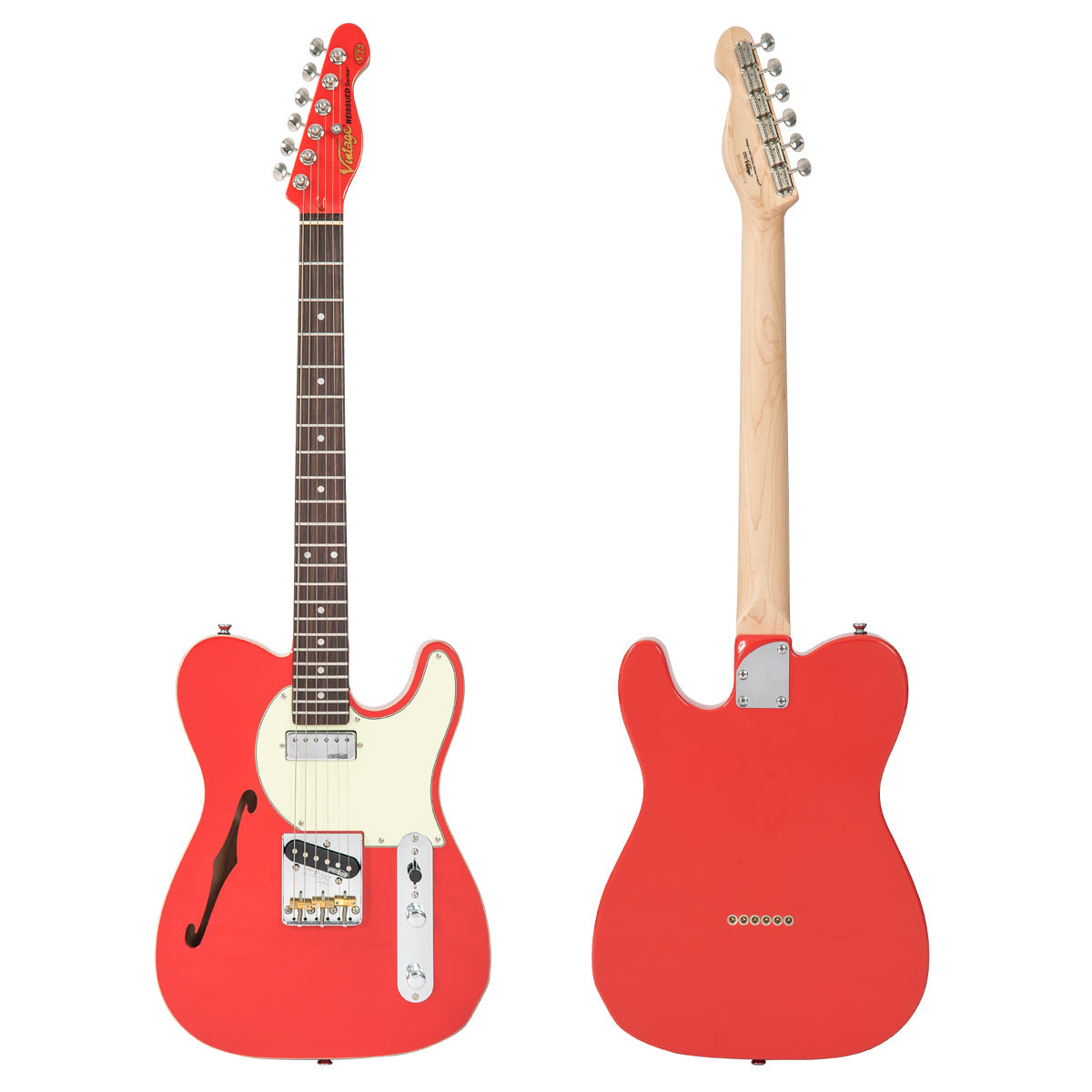 Vintage V72 ReIssued Electric Guitar ~ Firenza Red, Electric Guitar for sale at Richards Guitars.