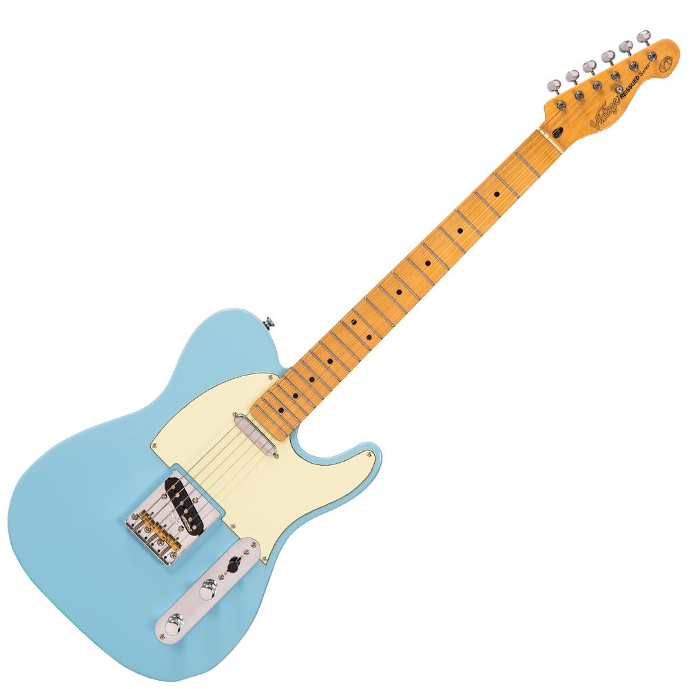 Vintage V75 ReIssued Electric Guitar ~ Laguna Blue, Electric Guitar for sale at Richards Guitars.