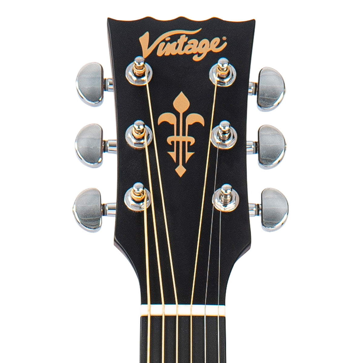 Vintage VE1800AQ Stage Series 'Parlour' Electro-Acoustic Guitar ~ Antiqued, Electro Acoustic Guitar for sale at Richards Guitars.