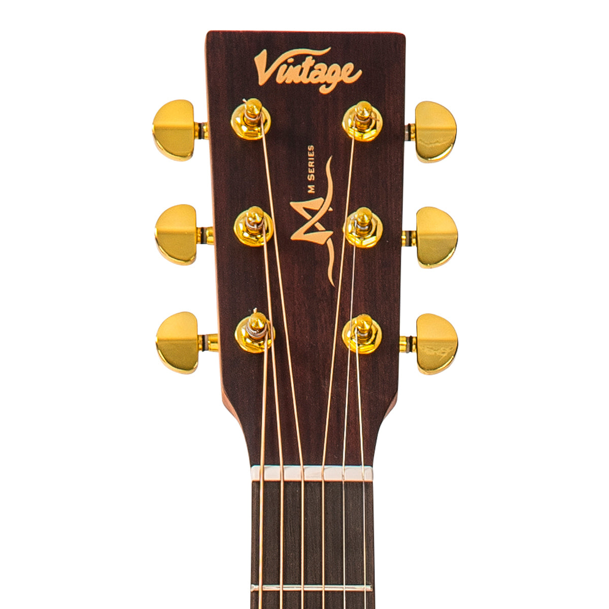 Vintage VE300MH Mahogany Series 'Folk' Electro-Acoustic Guitar ~ Satin Mahogany, Electro Acoustic Guitar for sale at Richards Guitars.