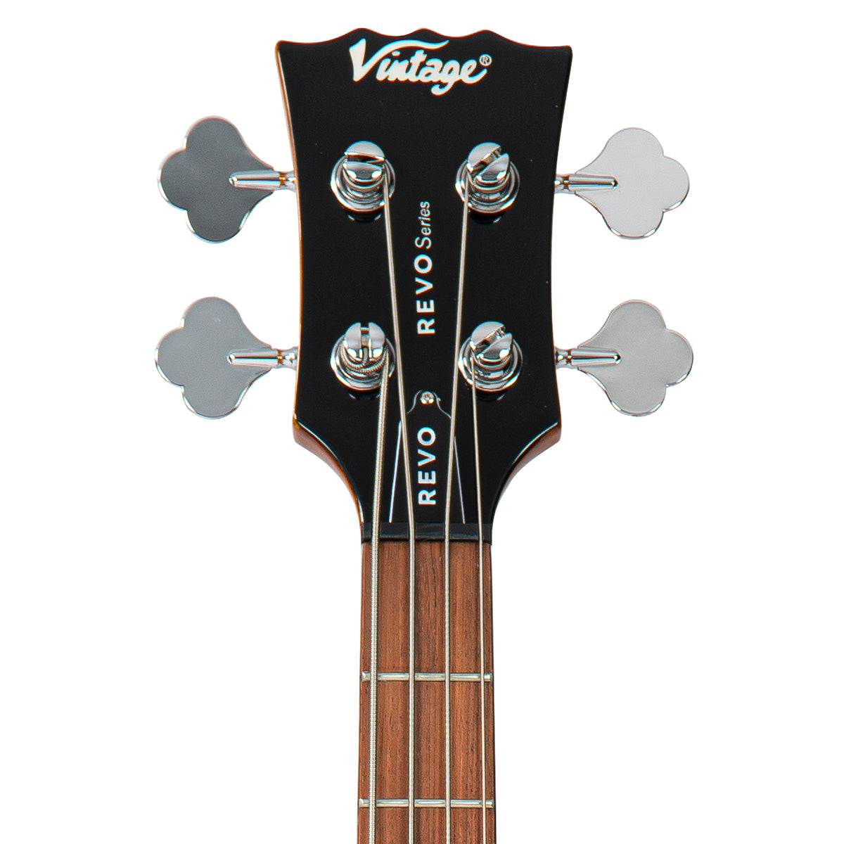 Vintage REVO Series 'Callan' Bass ~ See Thru Honey  VRB70HY, Bass Guitar for sale at Richards Guitars.