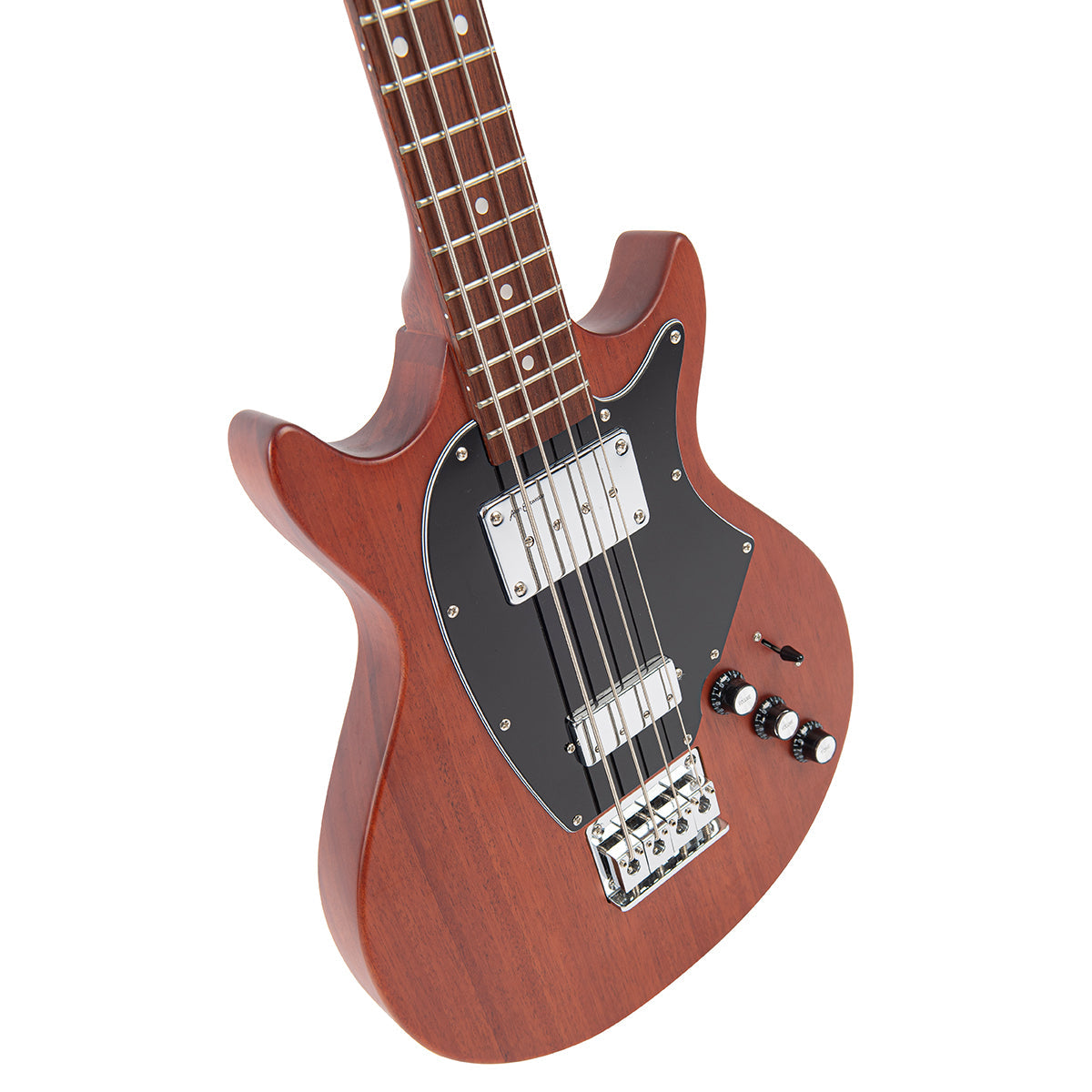 Vintage REVO Series 'Callan' Bass ~ Mahogany  VRB70MH, Bass Guitar for sale at Richards Guitars.