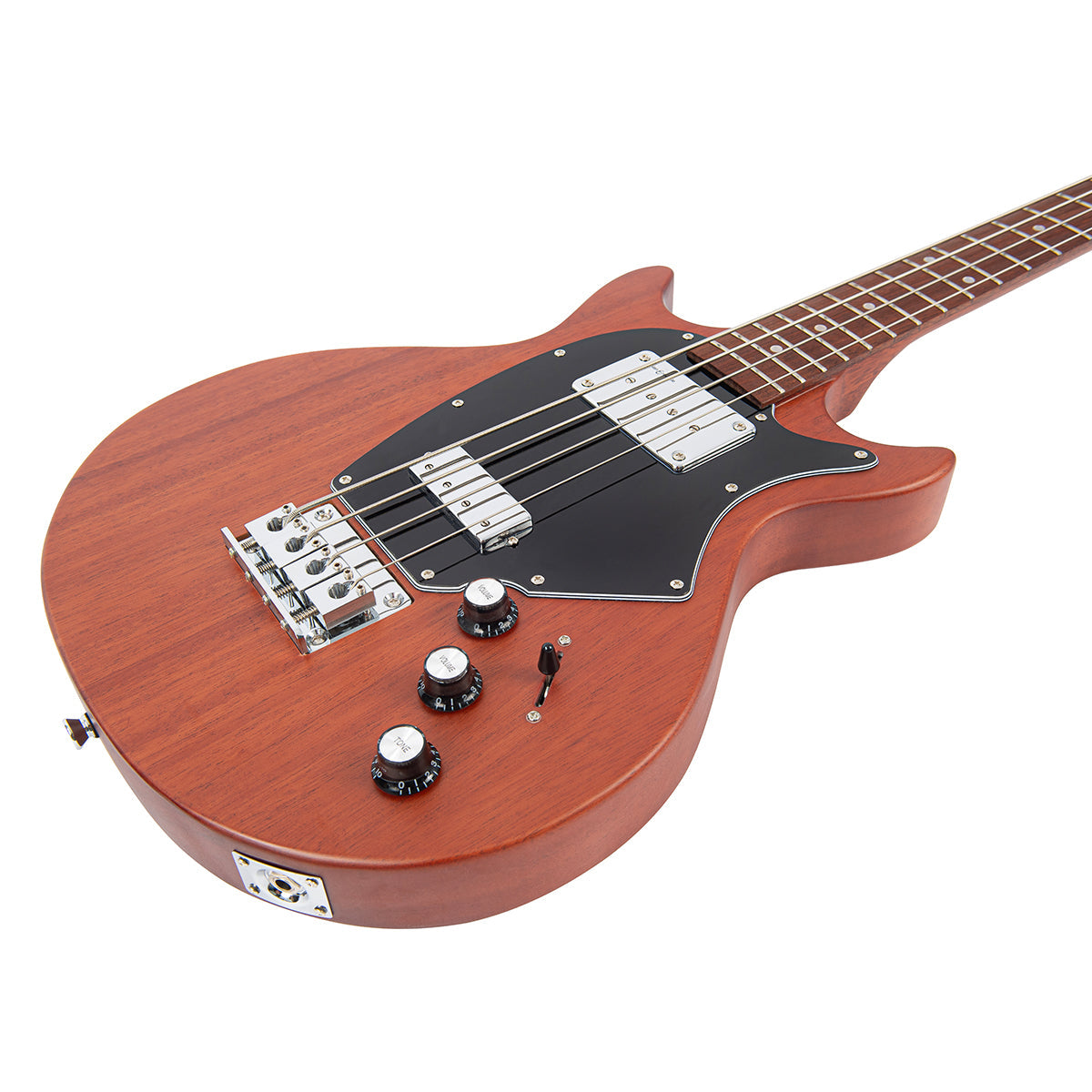 Vintage REVO Series 'Callan' Bass ~ Mahogany  VRB70MH, Bass Guitar for sale at Richards Guitars.