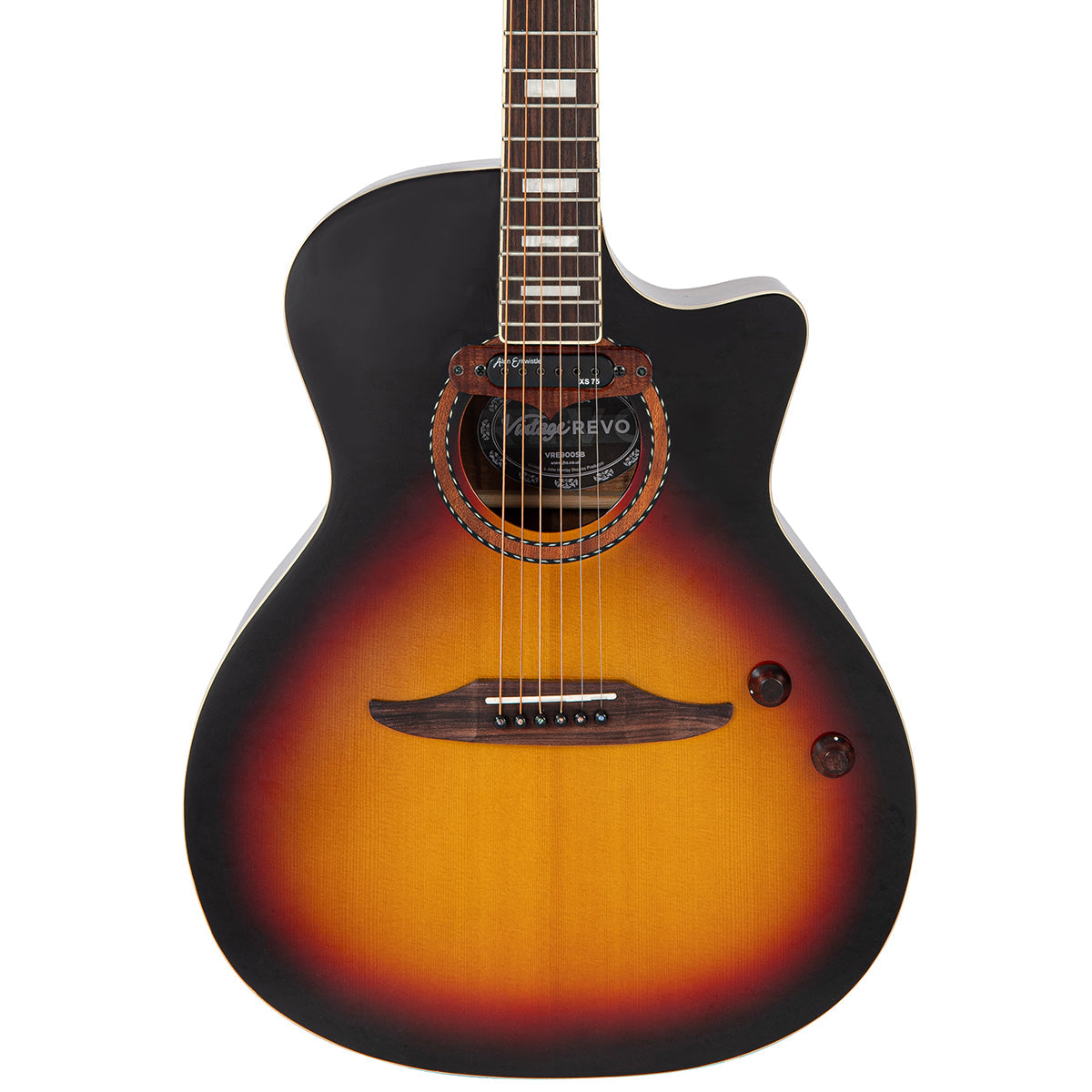 Vintage REVO ELEKTRA ~ Sunburst Silk, Electro Acoustic Guitar for sale at Richards Guitars.