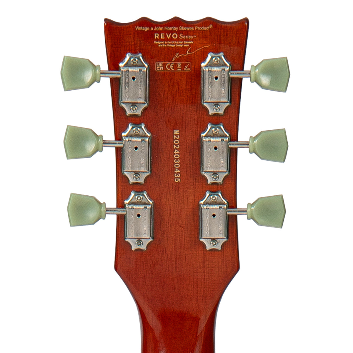 Vintage REVO Series 'Superthin' Electric Guitar ~ Natural  VRH300NAT, Electric Guitar for sale at Richards Guitars.