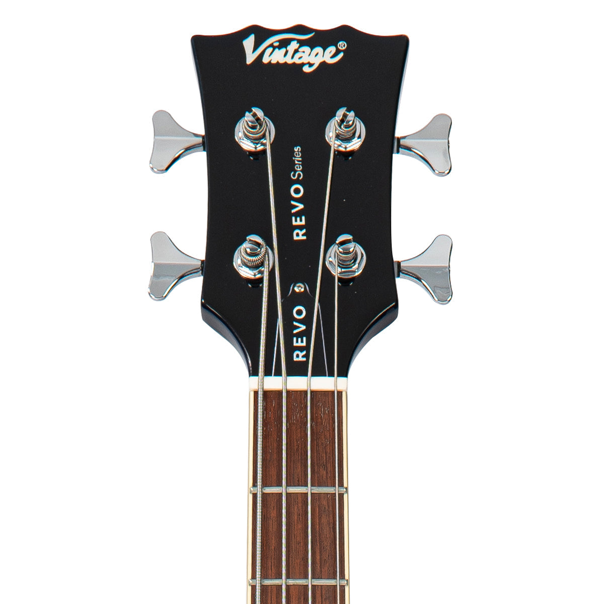 Vintage REVO Series 'Supreme' Semi Acoustic Bass ~ Blueburst  VRS450BL, Bass Guitar for sale at Richards Guitars.