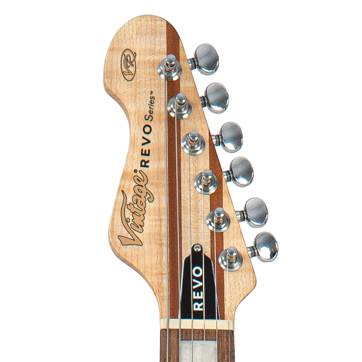 Vintage REVO Series 'Integra' Electric Guitar ~ Satin Natural, Electric Guitar for sale at Richards Guitars.