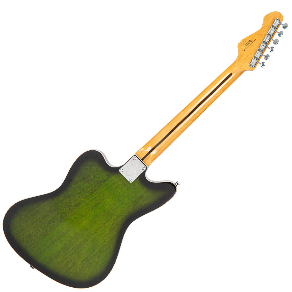 Vintage REVO Series 'Surfmaster Thinline' Twin Electric Guitar ~ Greenburst  VRS652GB, Electric Guitar for sale at Richards Guitars.